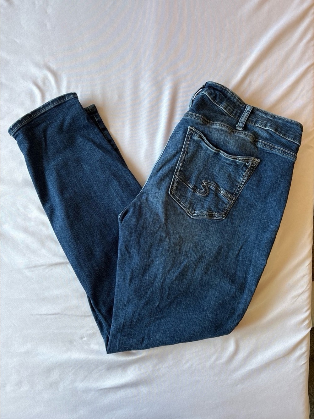 Silver Jeans Women's Dark Blue Boyfriend Jeans